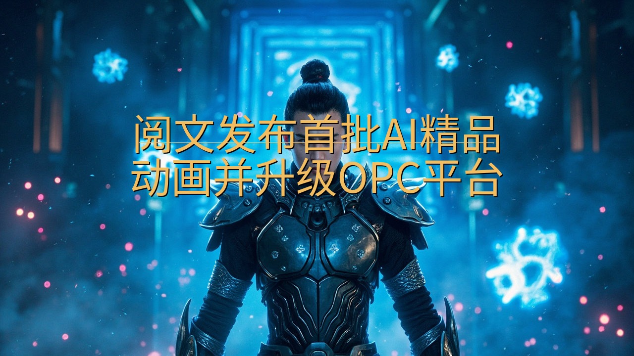 阅文发布首批AI精品动画并升级OPC平台