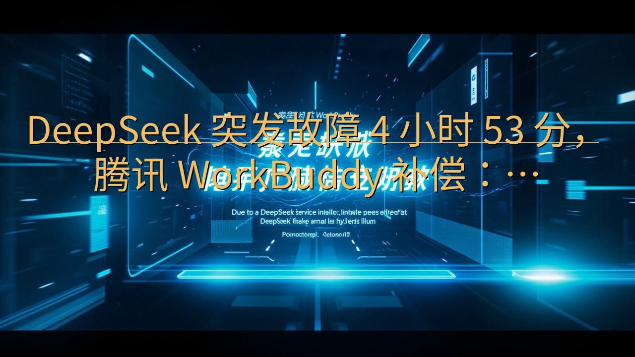 DeepSeek 突发故障 4 小时 53 分，腾讯 Wo…