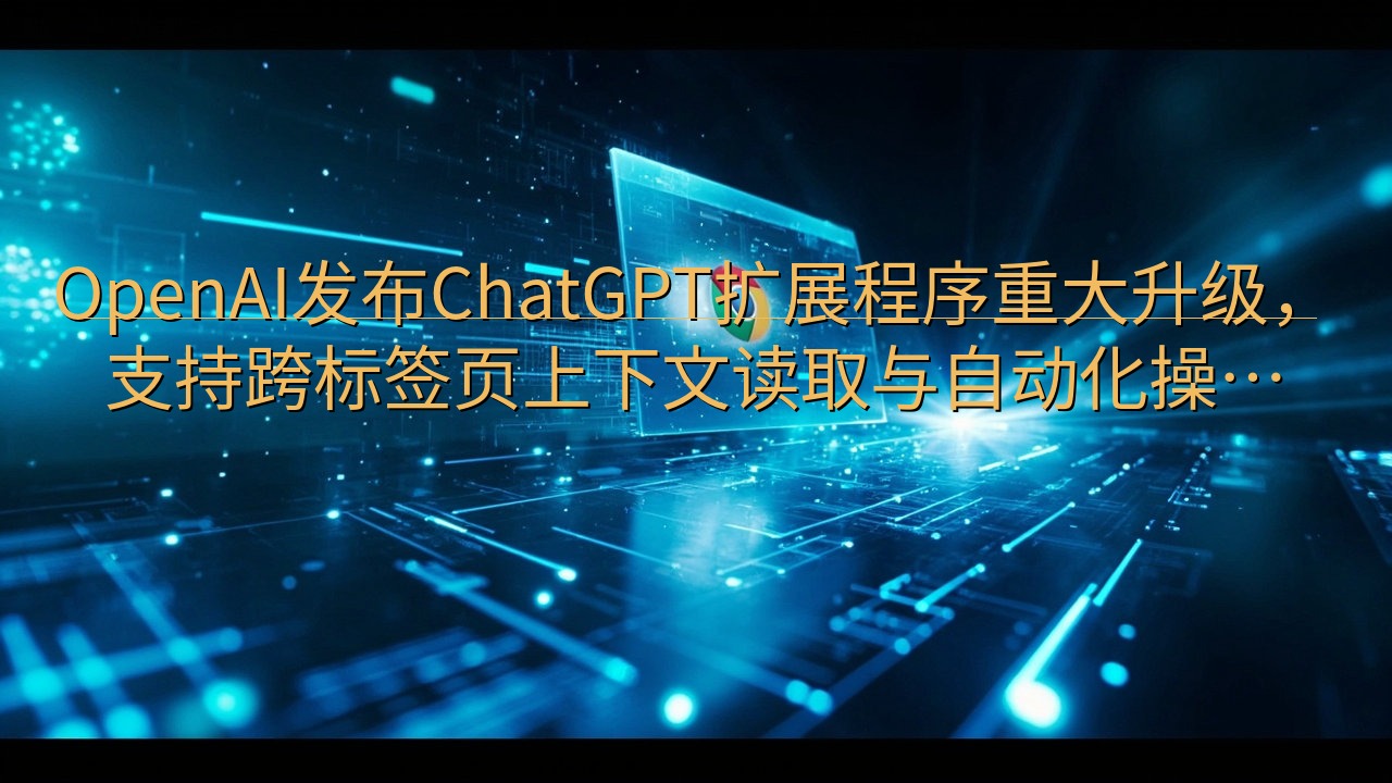 OpenAI发布ChatGPT扩展程序重大升级，支持跨标签…