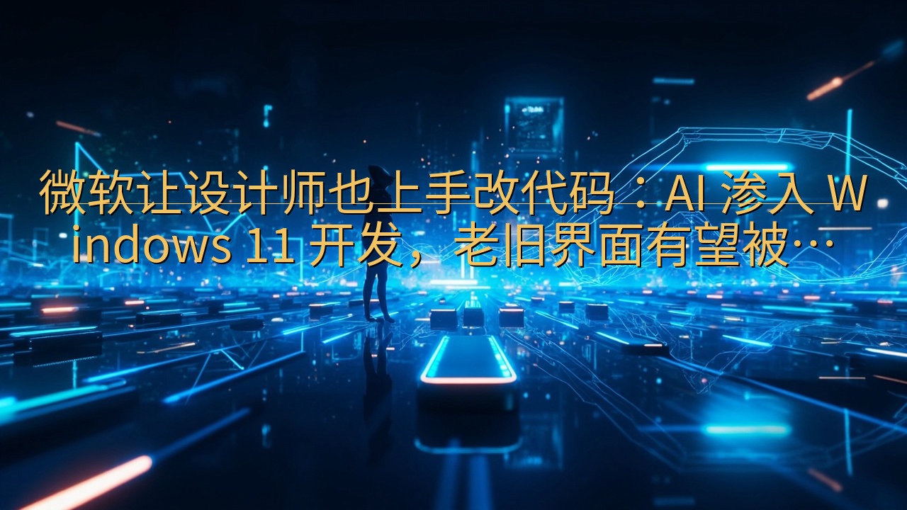 微软让设计师也上手改代码：AI 渗入 Windows 11…