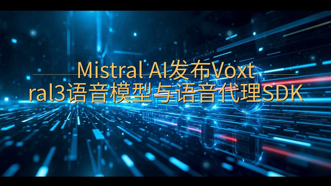 Mistral AI发布Voxtral3语音模型与语音代理…