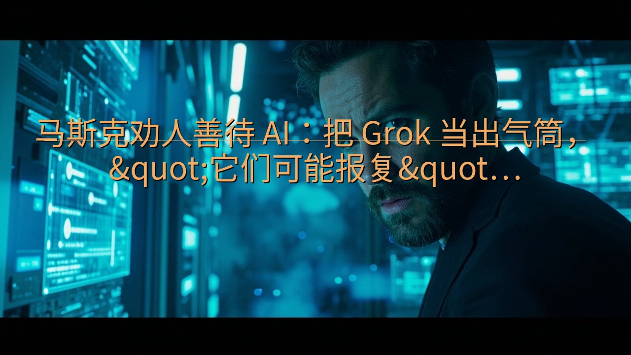 马斯克劝人善待 AI：把 Grok 当出气筒，"…