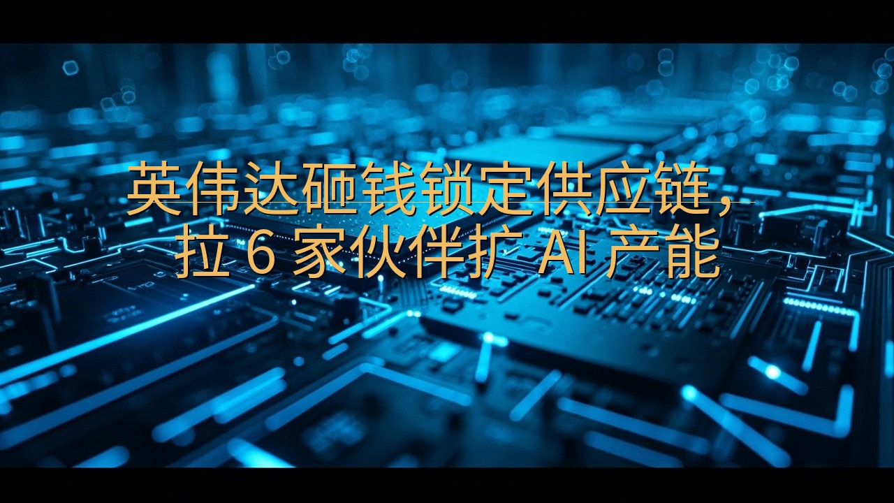 英伟达砸钱锁定供应链，拉 6 家伙伴扩 AI 产能