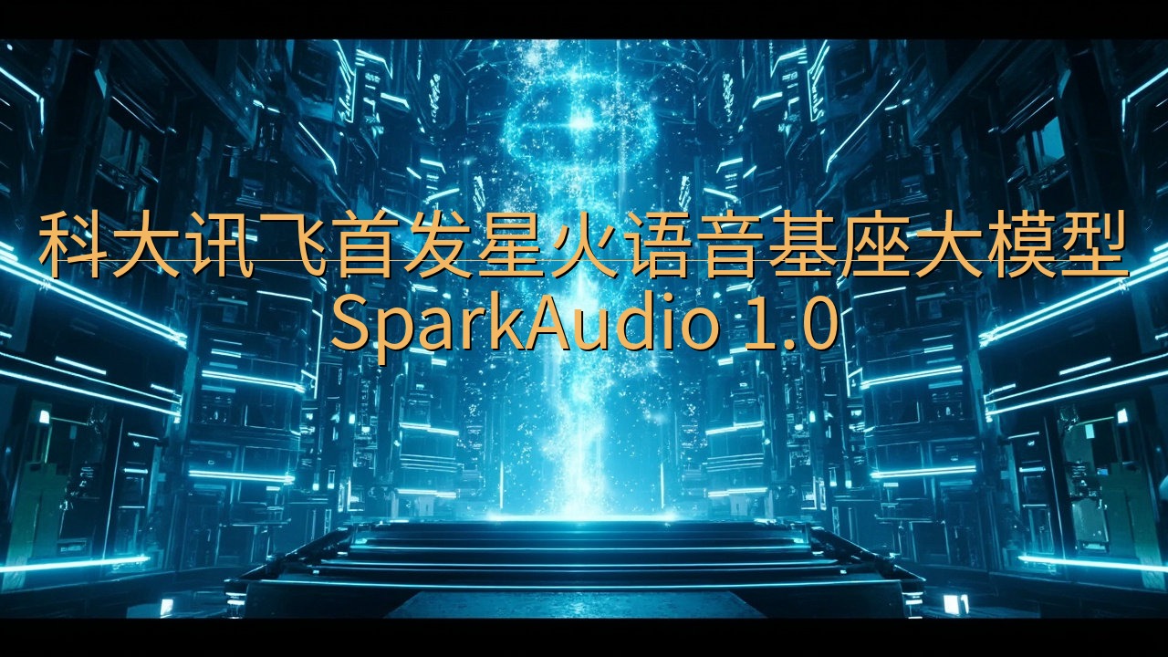科大讯飞首发星火语音基座大模型 SparkAudio 1.…