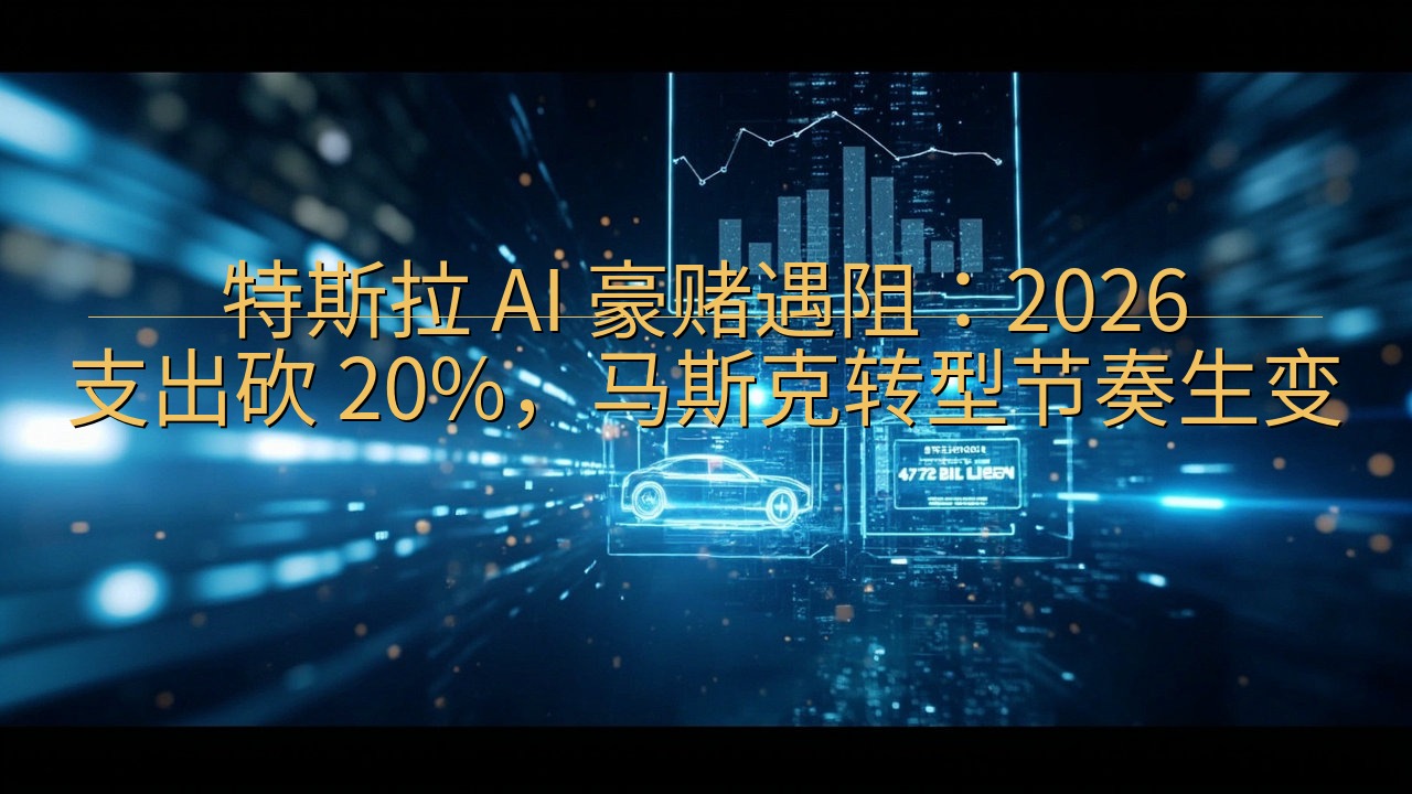 特斯拉 AI 豪赌遇阻：2026 支出砍 20%，马斯克转…