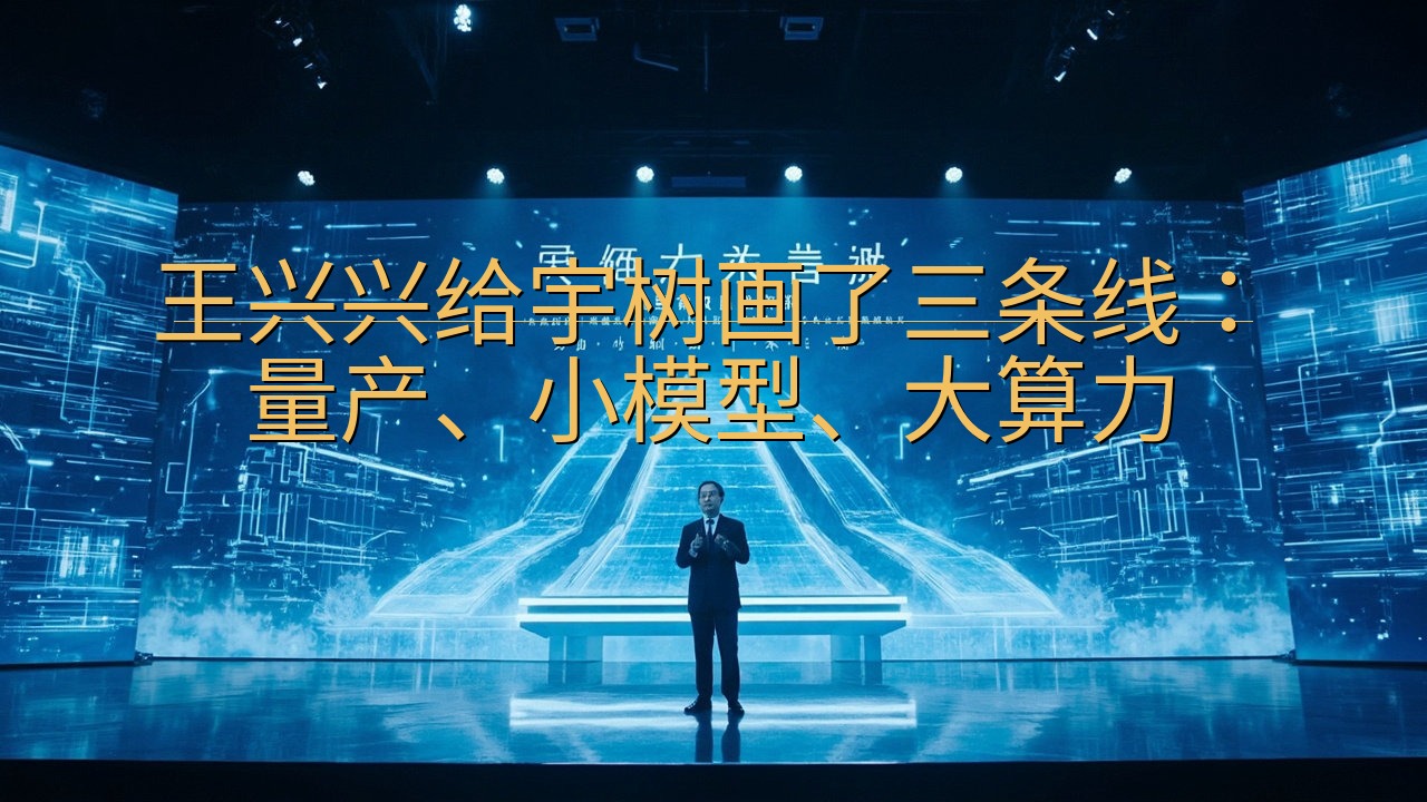 王兴兴给宇树画了三条线：量产、小模型、大算力