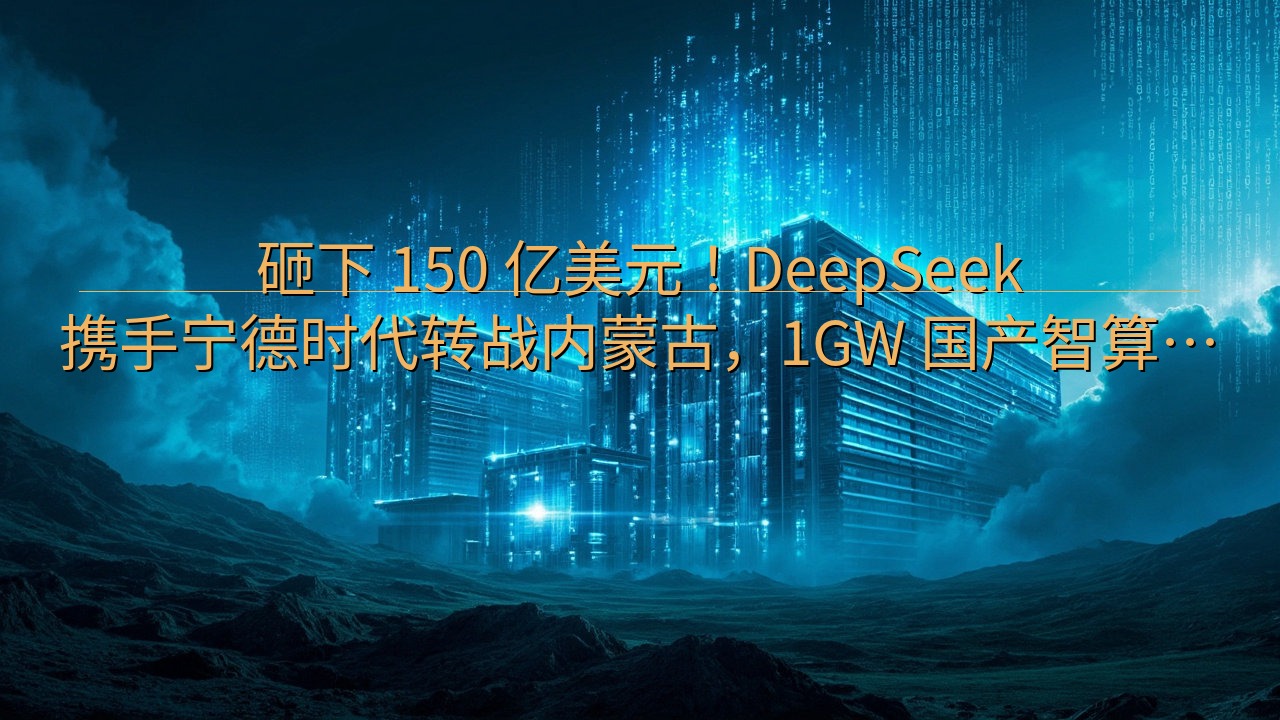 砸下 150 亿美元！DeepSeek 携手宁德时代转战内…