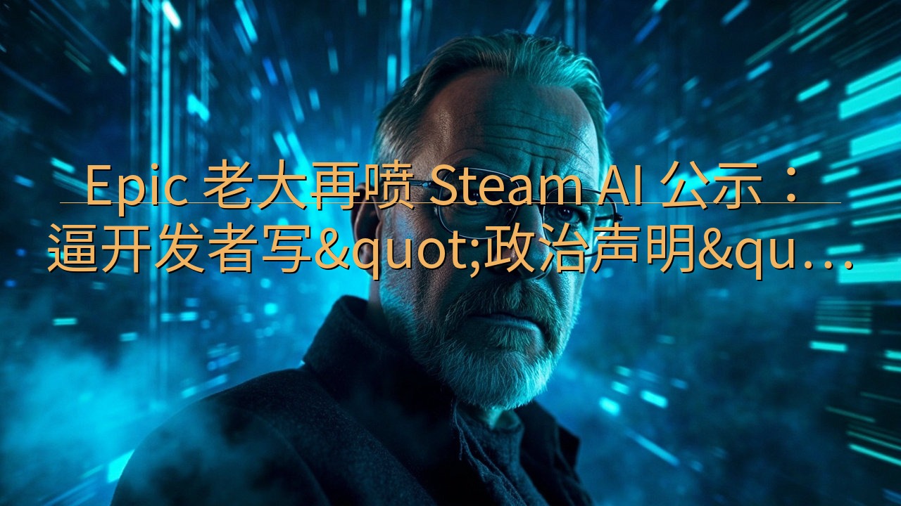 Epic 老大再喷 Steam AI 公示：逼开发者写&q…