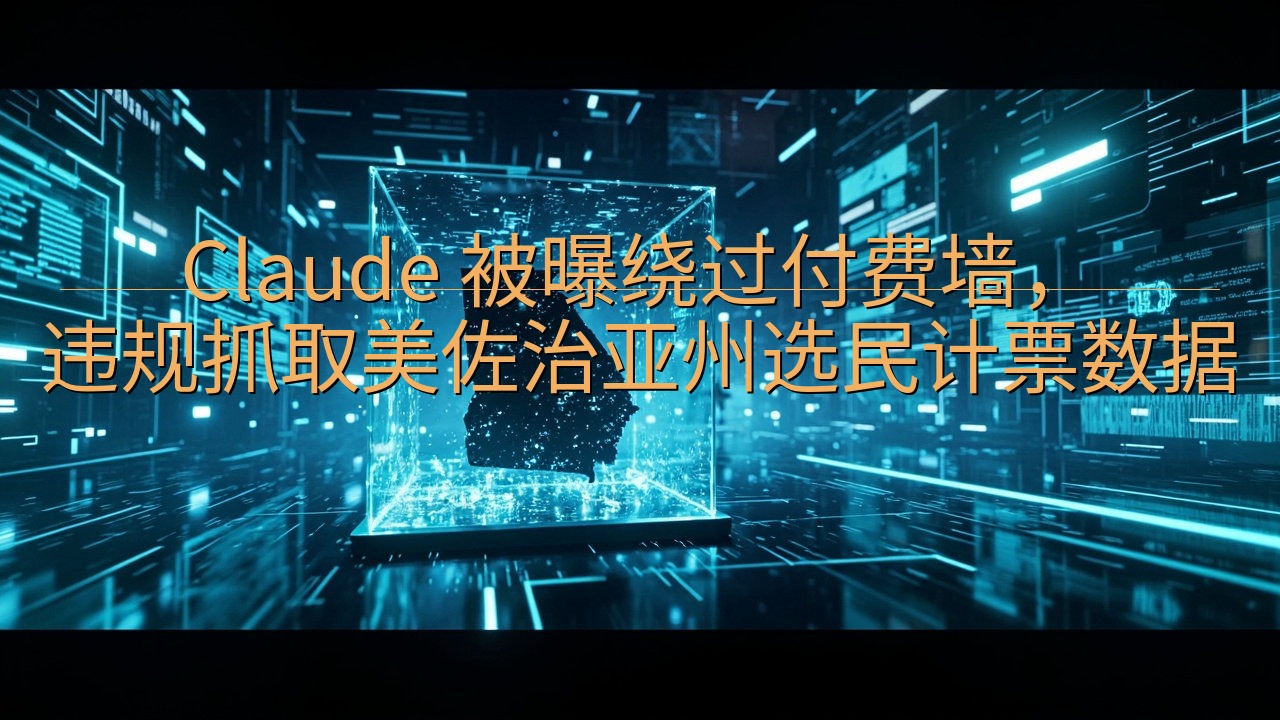 Claude 被曝绕过付费墙，违规抓取美佐治亚州选民计票数…