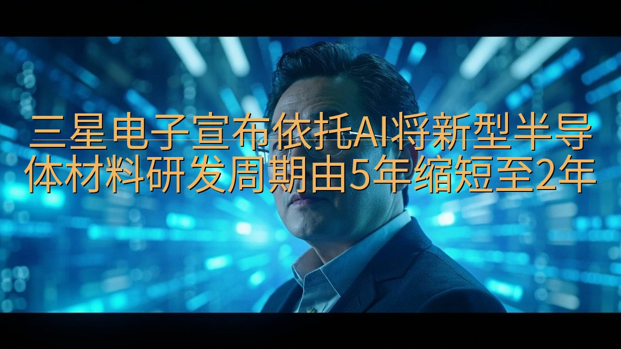 三星电子宣布依托AI将新型半导体材料研发周期由5年缩短至2…